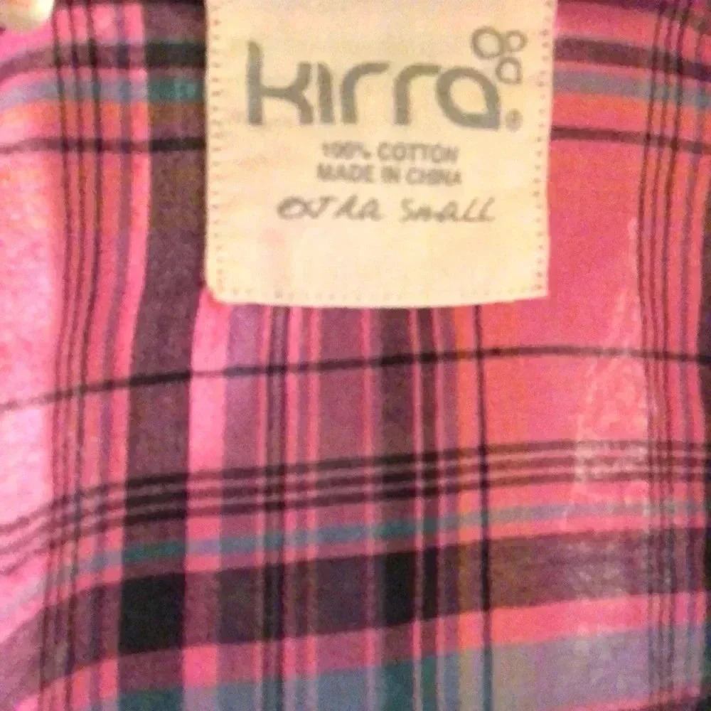 Button down plaid pink - Picture 4 of 7